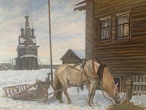 Кижи. Зимние будни