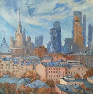 Вид на Москву. Октябрь.